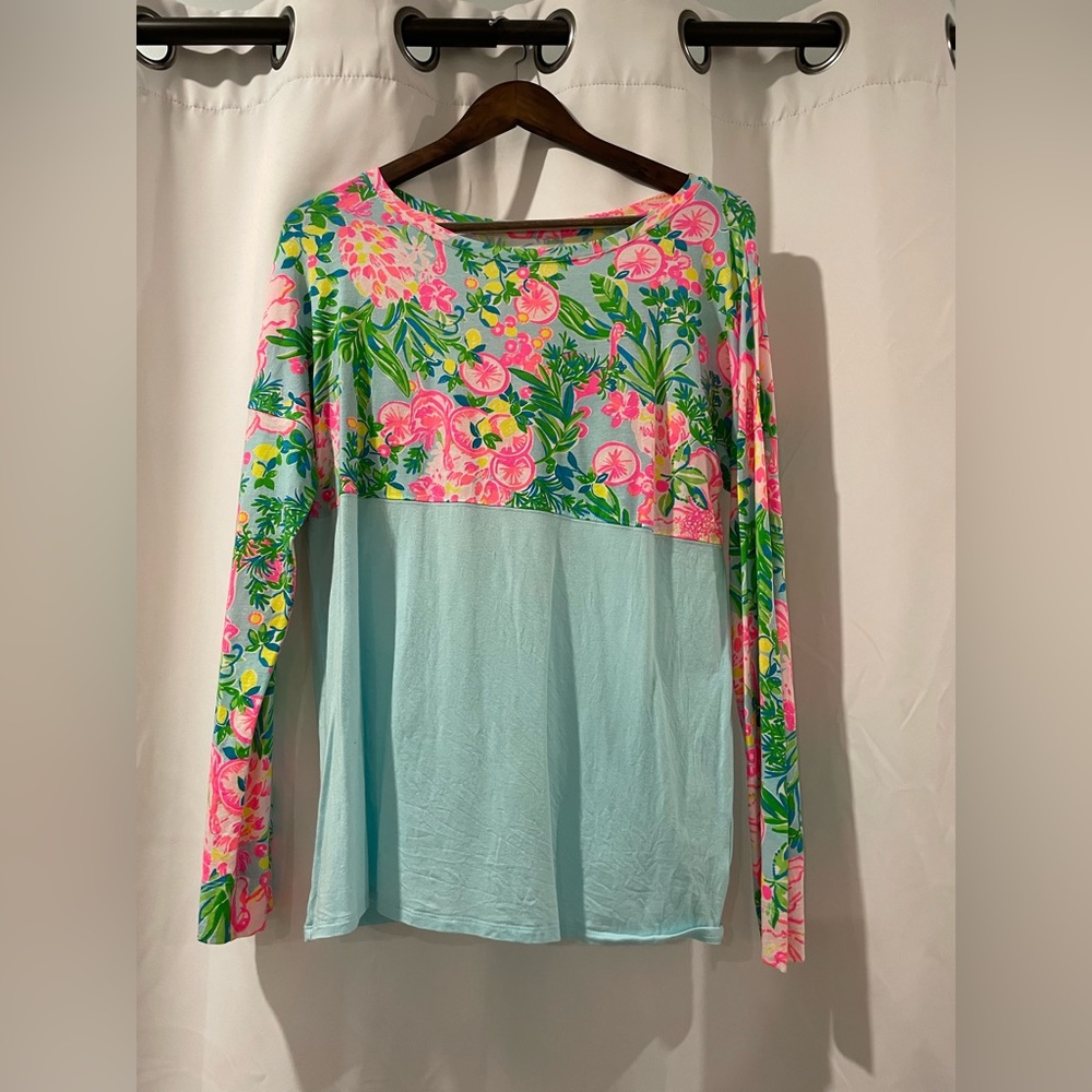 Lilly Pulitzer knit shirt bright colors